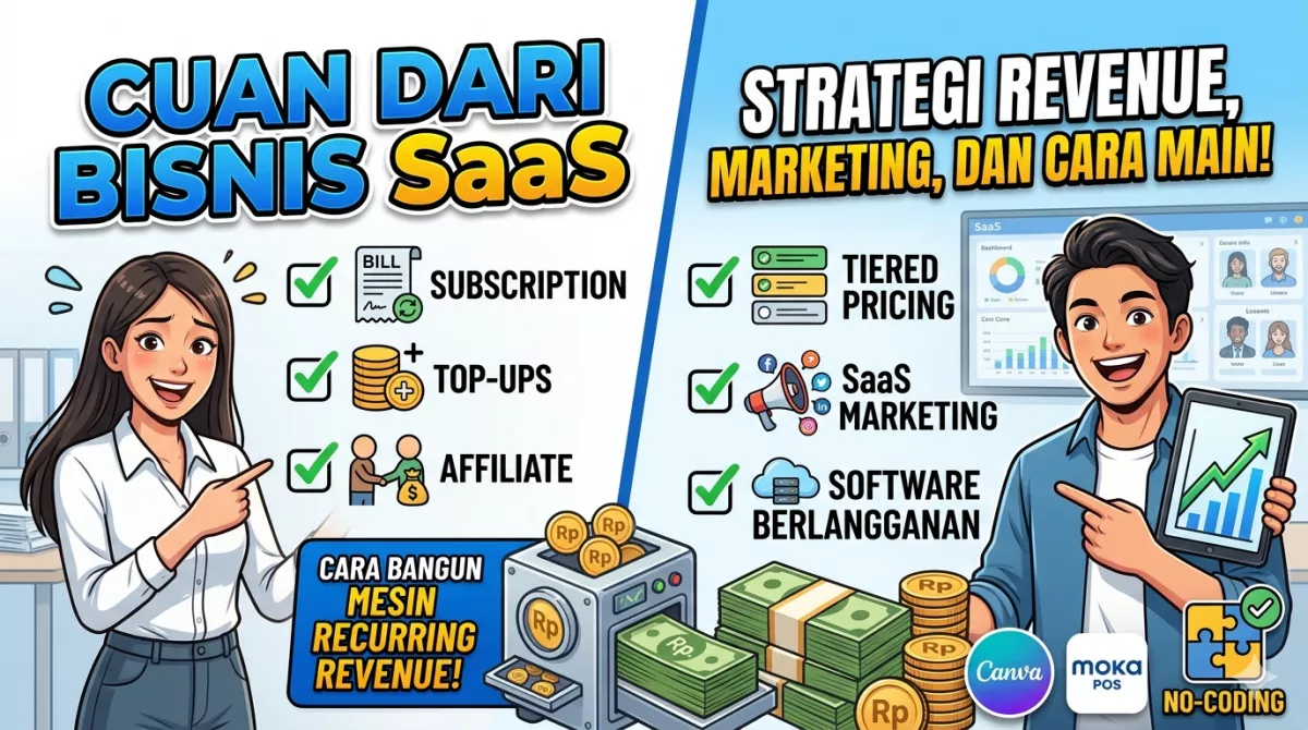 Cuan dari Bisnis SaaS - Strategi Revenue, Marketing, dan Cara Main di Industri Software Berlangganan