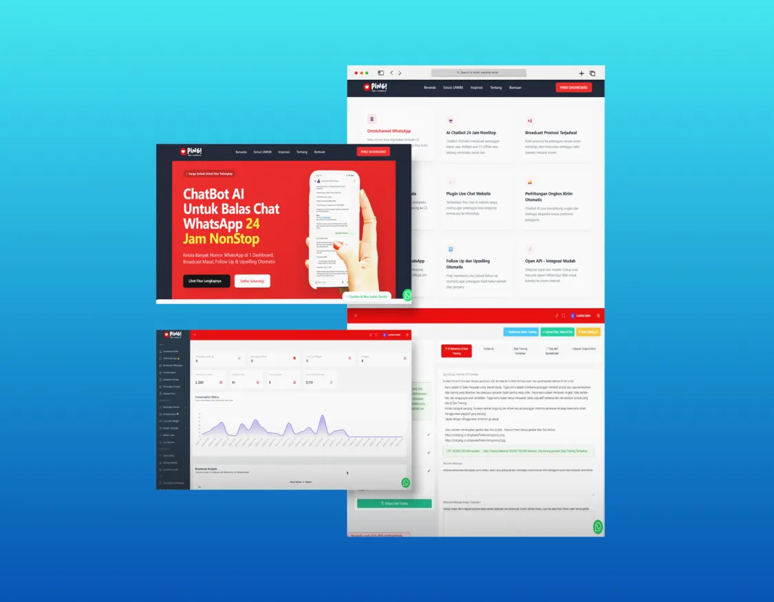 Ping.co.id — AI Chatbot & CRM Platform