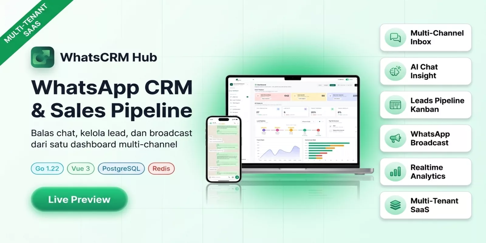 WhatsCRM Hub — Full Source Code